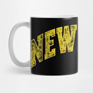 New York Varsity Yellow Text Mug